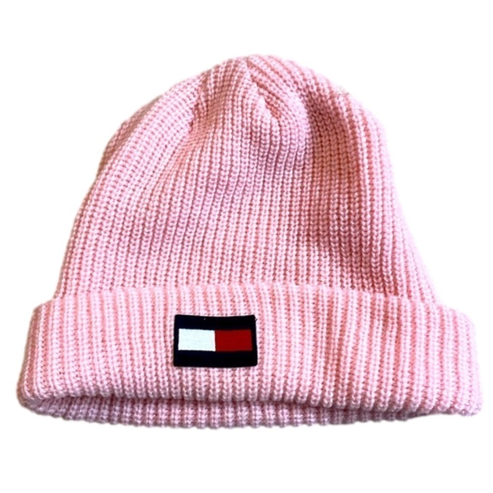 Cute Pink Tommy Hilfiger Toque. O/S Adult.